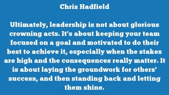 Quote by Chris Hadfield